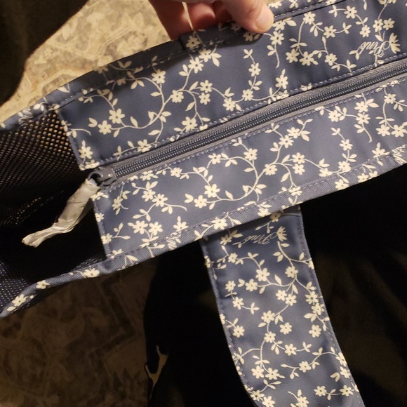 Blue Floral Tote Bag - Picture 4 of 5